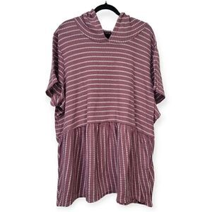 Lane Bryant plus size hooded baby doll top, 26/28